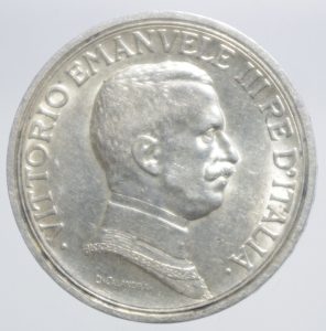 obverse: Casa Savoia. Vittorio Emanuele III. 2 Lire 1914. Quadriga Briosa. Pagani 737. Peso 10,02.SPL.