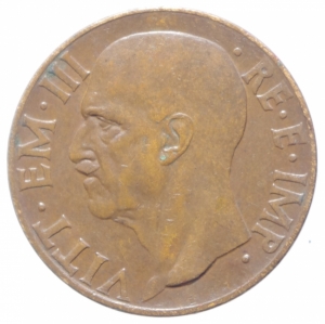 reverse: Casa Savoia. Vittorio Emanuele III. 1900-1943. 10 centesimi 1936  Impero . CU. Pag. 883. Mont. 348. qSPL. NC.