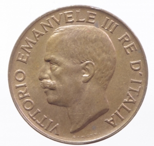 reverse: Casa Savoia. Vittorio Emanuele III. 5 centesimi spiga 1919. P.898. Peso 3,25 g. FDC. Rame rosso. R
