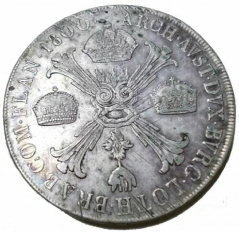 reverse: Zecche Italiane - Ducato di Milano e Mantova Francesco II d Asburgo Lorena Crocione 1800