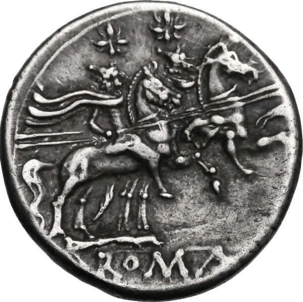 Anonymous. AR Denarius, after 211 BC