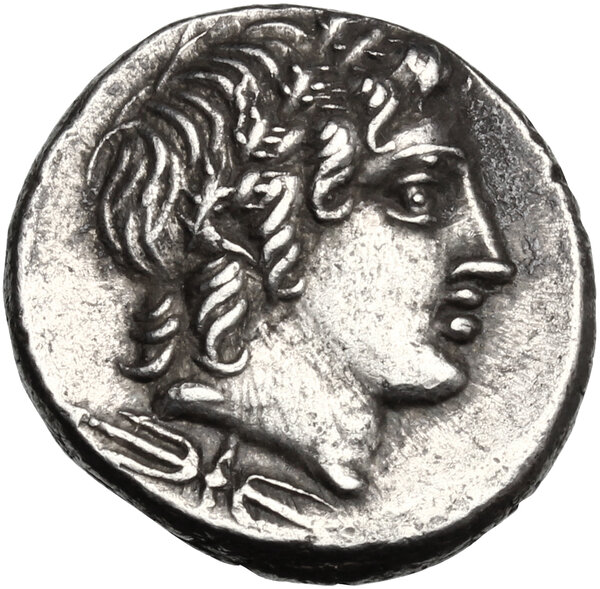 Gargilius, Ogulnius and Vergilius. AR Denarius, 86 BC