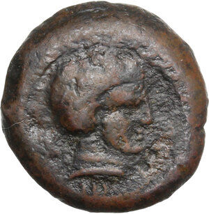 obverse: Uncertain Central Etruria. Incuse Centesimal Group AE 12.5-Units, late 4th-3rd century BC