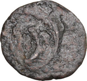 reverse: Uncertain Central Etruria. Incuse Centesimal Group AE 12.5-Units, late 4th-3rd century BC