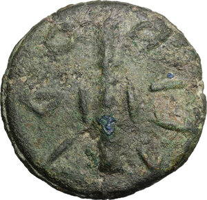 reverse: Etruria, Volaterrae.  Club series. AE Cast Dupondius, 3rd century BC