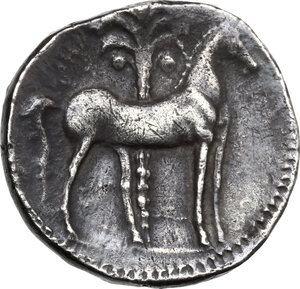 reverse: Punic Iberia. AR Shekel, c. 237-209 BC