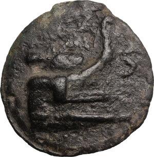 reverse: Central Italy, uncertain mint. AE Cast Semis, 3rd century BC