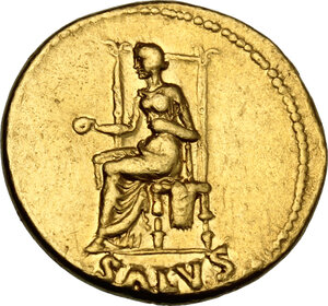 reverse: Nero (54-68). AV Aureus, Rome mint, 65-66 AD