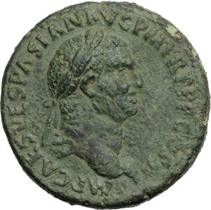 obverse: Vespasian (69-79). AE Sestertius, 71 AD