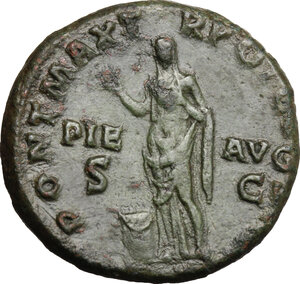 reverse: Hadrian (117-138). AE As, 119-121 AD
