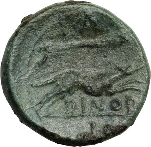 reverse: Eastern Italy, Larinum. AE Semuncia, c. 210-175 BC