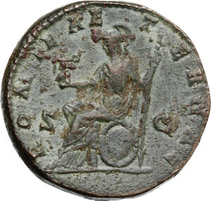 reverse: Septimius Severus (193-211) . AE Dupondius, 195 AD