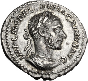 obverse: Macrinus (217-218). AR Denarius, Rome mint