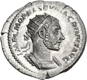 obverse: Macrinus (217-218). AR Antoninianus, 217 AD