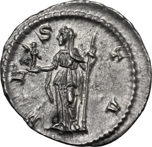 reverse: Iulia Mamaea, mother of Severus Alexander (died 235 AD). AR Denarius, 226 AD