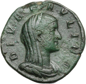 obverse: Paulina, wife of Maximinus I (died 235 AD). AE Sestertius, 236 AD