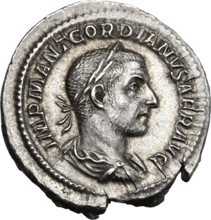 obverse: Gordian I Africanus (238 AD). AR Denarius, Rome mint, March-April 238 AD