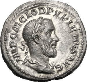 obverse: Pupienus (238 AD). AR Denarius, Rome mint