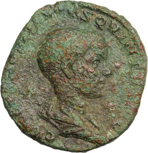 obverse: Hostilian as Caesar (251 AD). AE Sestertius