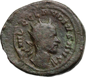 obverse: Claudius II Gothicus (268-270). AE Dupondius (?), Rome mint
