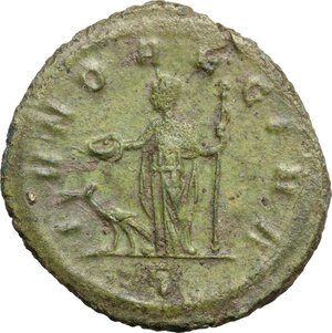 reverse: Severina, wife of Aurelian (270-275 AD). AE As, Rome mint
