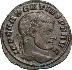 obverse: Maxentius (306-312). AE Follis, Ostia mint, early 310 AD