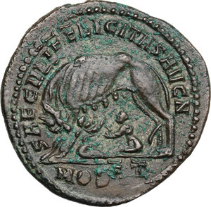 reverse: Maxentius (306-312). AE Follis, Ostia mint, early 310 AD