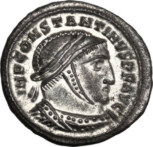 obverse: Constantine I (307-337). AE Follis, Siscia mint