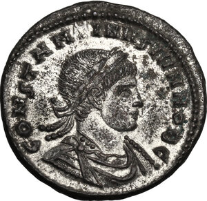 obverse: Constantine II as Caesar (317-337). AE Follis, Rome mint