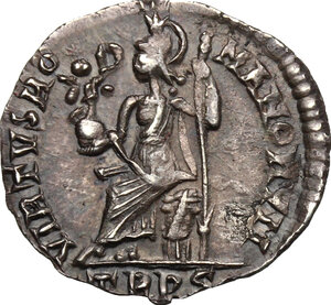 reverse: Eugenius (392-394). AR Siliqua, Treveri mint