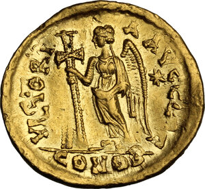 reverse: Basiliscus (475-476). AV Solidus, Constantinople mint