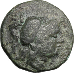 obverse: Southern Apulia, Butuntum. AE 21 mm. 275-225 BC