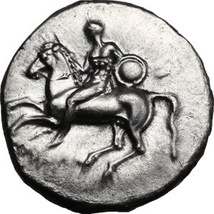 obverse: Southern Apulia, Tarentum. AR Nomos, c. 302-280 BC