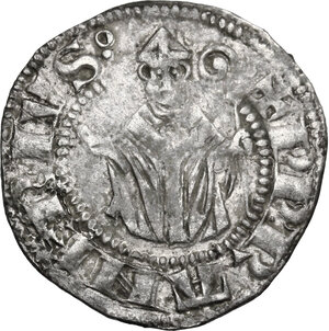 reverse: Berignone.  Ranieri III Belforti Vescovo di Volterra (1301-1321). Grosso da 6 denari o grossetto