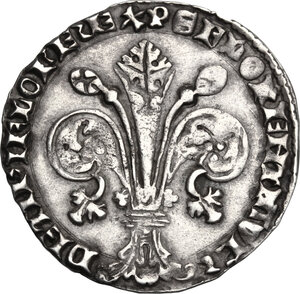 obverse: Firenze.  Repubblica (Sec. XIII-1532). Grosso da 5 soldi, 1405 II sem., Bartolomeo di Leonardo Bartolini maestro di zecca