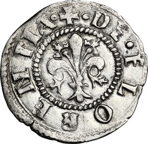 obverse: Firenze.  Repubblica (sec. XIII-1532). Soldino da 12 denari, 1462 II sem., Giovanni di Paolo di Paolo Ruccellai maestro di zecca