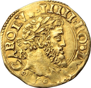 obverse: Napoli.  Carlo V d Asburgo (1516-1556). Scudo d oro