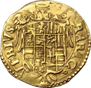 reverse: Napoli.  Carlo V d Asburgo (1516-1556). Scudo d oro