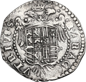 reverse: Napoli.  Carlo V d Asburgo (1516-1556). Tarì