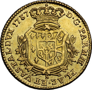 reverse: Parma.  Ferdinando I di Borbone (1765-1802). Doppia 1787
