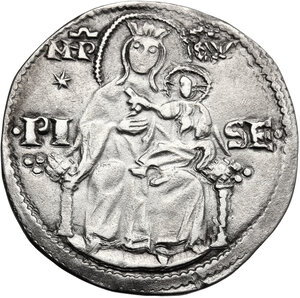 reverse: Pisa.  Repubblica a nome di Federico I (1155-1312). Grosso da 2 soldi o aquilino maggiore, post 1270