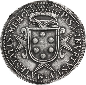 reverse: Pisa.  Cosimo II de  Medici (1608-1620). Tallero senza data