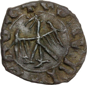 obverse: Savona.  Repubblica (1350-1396). Denaro piccolo o Obolo