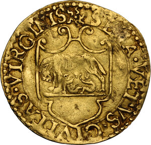 obverse: Siena.  Repubblica (1404-1555). Scudo d oro del sole