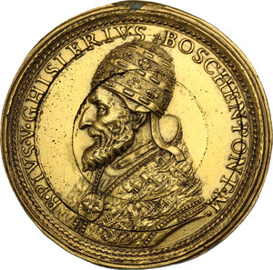 obverse: Pio V (1566 - 1572), Antonio Michele Ghislieri. Medaglia (1672) per la beatificazione