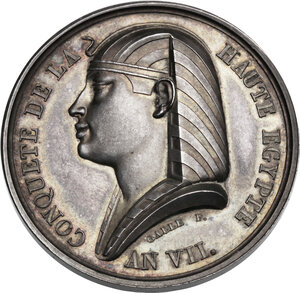 obverse: Napoleone Bonaparte (1769-1821). Medaglia per la conquista dell Alto Egitto, A. VII, (1799)