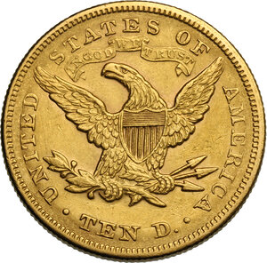 reverse: USA. 10 Dollars 1879