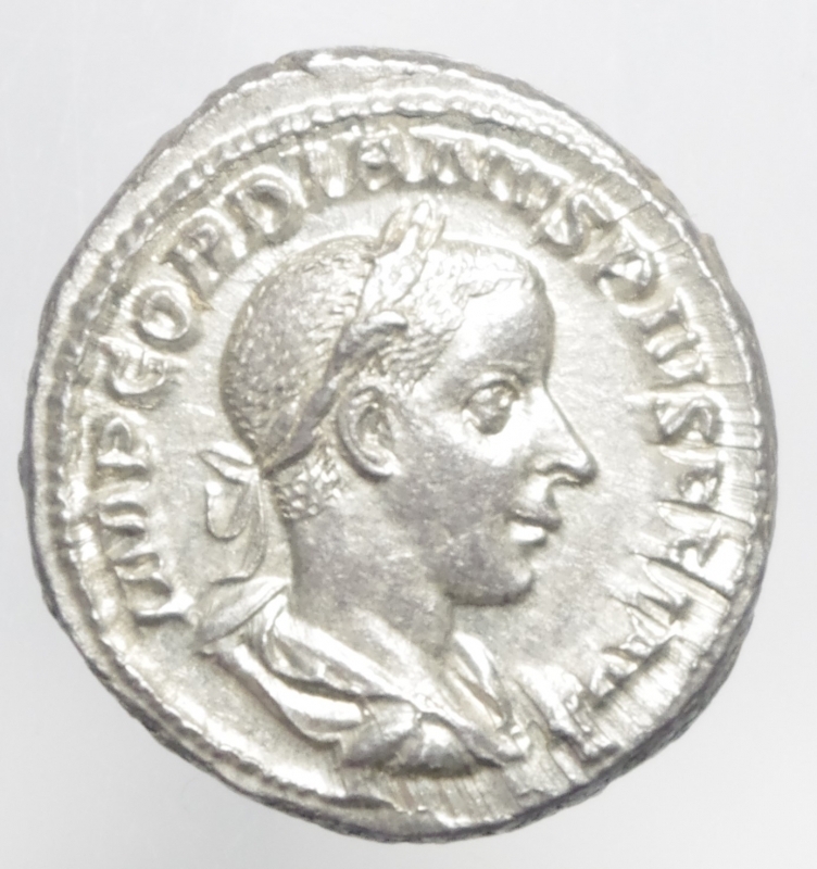 obverse: gordiano III denario