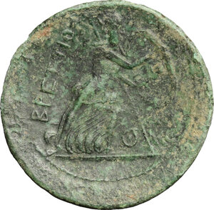 reverse: Bruttium, The Brettii. AE Double Unit, 208-203 BC