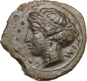 obverse: Himera. AE Hemilitron, c. 415-409 BC